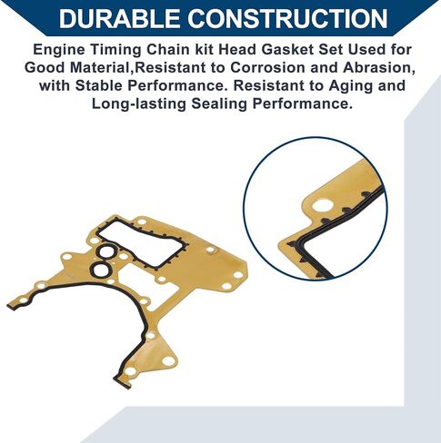 مجموعة غلاف توقيت المحرك مجموعة رقم 24405911 لـ Chevrolet Sonic 1.8L 2012-2018 Cover Cover Cover Gasket Long-Lastering Sealing Metal 1 PCS GOLD TONER in Saudi Arabia