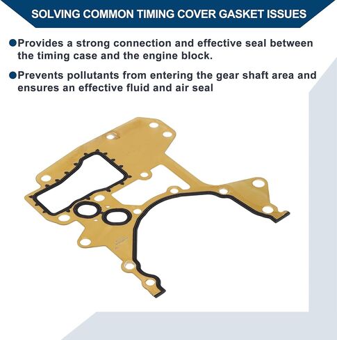 مجموعة غلاف توقيت المحرك مجموعة رقم 24405911 لـ Chevrolet Sonic 1.8L 2012-2018 Cover Cover Cover Gasket Long-Lastering Sealing Metal 1 PCS GOLD TONER in Saudi Arabia
