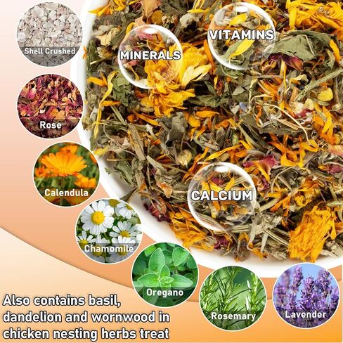 Chicken Nesting Herbs for Chicken Coop 10oz Chicken Nesting Box Herbs Chicken Herbs Chicken Feed Supplies Chicken Treats for Laying Hens in Saudi Arabia