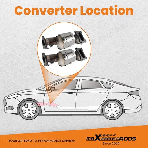MaxPeedingrods المحول الحفاز الأمامي واليمين ل Pilot Honda Accord 3.5L 2008-2012 ، ل Crosstour Pilot Odyssey Ridgeline 3.5L in Saudi Arabia