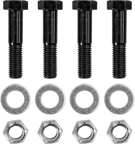 Buyers Products 8530 Pintle Hook/Combination Hitch Mounting Kit, Four 3/4" x 3-1/2" Grade 8 Bolts, Hex Nuts, Heavy Lock Washers in Saudi Arabia