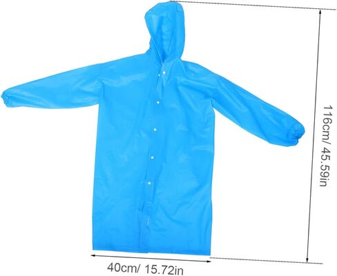 Pretyzoom Portable Rain Poncho للرجال والنساء خفيفة الوزن معطف المطر وأكمام للأنشطة في الهواء الطلق المشي لمسافات طويلة والتخييم in Kuwait