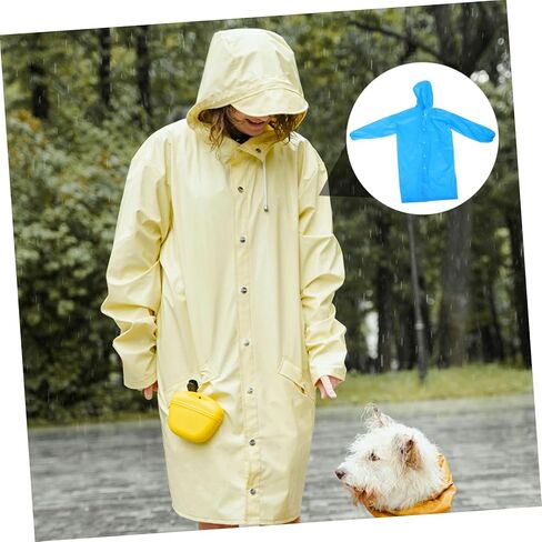 Pretyzoom Portable Rain Poncho للرجال والنساء خفيفة الوزن معطف المطر وأكمام للأنشطة في الهواء الطلق المشي لمسافات طويلة والتخييم in Kuwait