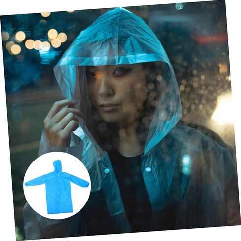 Pretyzoom Portable Rain Poncho للرجال والنساء خفيفة الوزن معطف المطر وأكمام للأنشطة في الهواء الطلق المشي لمسافات طويلة والتخييم in Kuwait