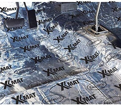 Eastwood X-Mat 9 PC 18x31 in 34.8 SQ FT Road Noise and Heat Reducer Foam Under Carpet Door Panels Inner Walls in Kuwait