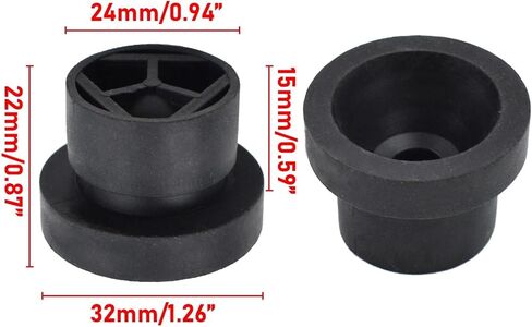 [استبدال] غطاء محرك 4x مخزن المؤقت مطاط جبل Grommet Bush Bump Stop Cushion 68238086AA ل Dodge for Chrysler for RAM 2014-2021 Accessories (2pcs) in Saudi Arabia