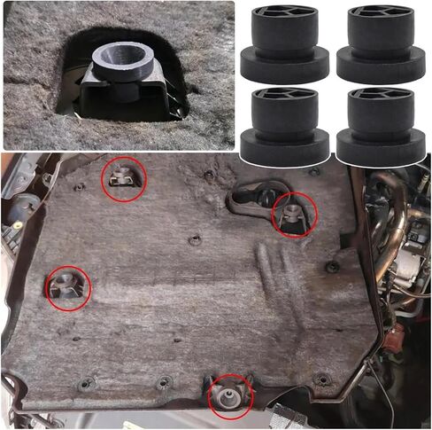 [استبدال] غطاء محرك 4x مخزن المؤقت مطاط جبل Grommet Bush Bump Stop Cushion 68238086AA ل Dodge for Chrysler for RAM 2014-2021 Accessories (2pcs) in Saudi Arabia