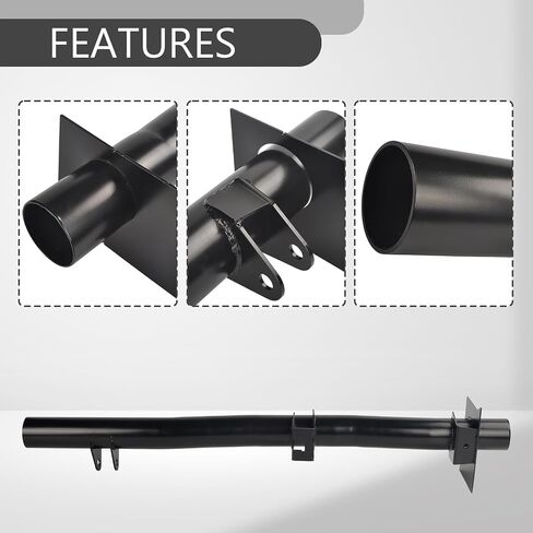 Black Steel الخلفية الخلفية الصدمة العليا Mount Crossmember طقم دعم توافق مع Chevy Silverado & GMC Sierra Bracket Kit 1500 2500 1999-2006 in Kuwait