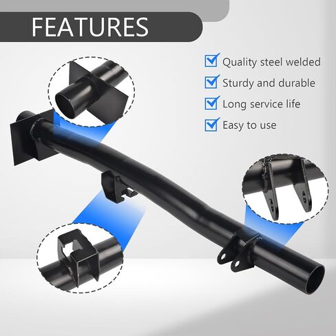 Black Steel الخلفية الخلفية الصدمة العليا Mount Crossmember طقم دعم توافق مع Chevy Silverado & GMC Sierra Bracket Kit 1500 2500 1999-2006 in Kuwait