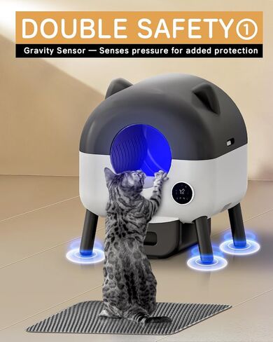 Self-Cleaning Cat Litter Box 80 Count Drawstring Cat Litter Box Liners 26" x 13", Automatic Cat Litter Box Self Cleaning, Large Smart Cat Litter Box Liners（4 Packs/80 Counts） in Kuwait