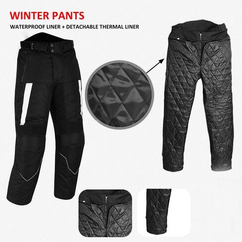 Motorcycle Pants for Men Women Armored Cordura Motocross Cargo Work Touring Motorbike Protection Trouser Waterproof in Kuwait