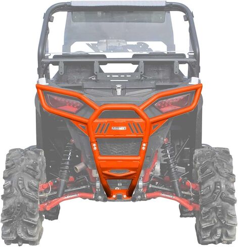 SuperATV Rear Bumper for 2015-2020 Polaris RZR 900 - Made of 1.75" Heavy-Duty Steel Tubing | Wrinkle Black | UV and Rust-Resistant Powder-Coated | Bolt-On Mounting Style | Full Back End Protection in Saudi Arabia
