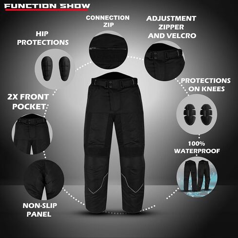 Motorcycle Pants for Men Women Armored Cordura Motocross Cargo Work Touring Motorbike Protection Trouser Waterproof in Kuwait