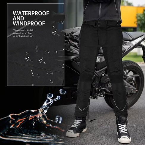 Motorcycle Pants for Men Women Armored Cordura Motocross Cargo Work Touring Motorbike Protection Trouser Waterproof in Kuwait