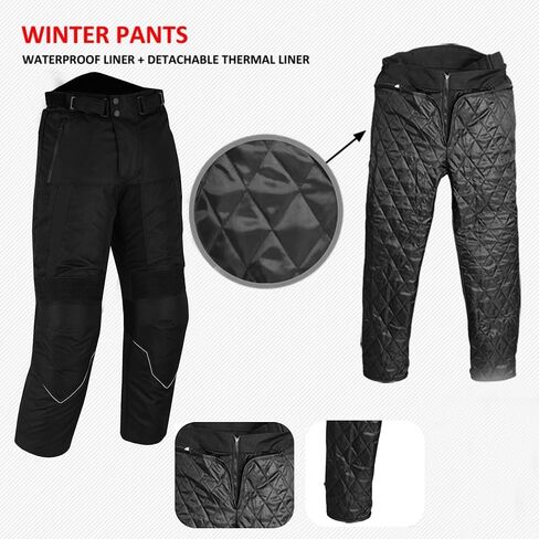 Motorcycle Pants for Men Women Armored Cordura Motocross Cargo Work Touring Motorbike Protection Trouser Waterproof in Kuwait
