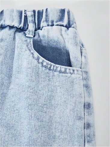 OYOANGLE Girl's 2 Pieces Outfits Y2K Letter Print Top Shirts and Denim Loose Long Pants Jeans Sets in Saudi Arabia
