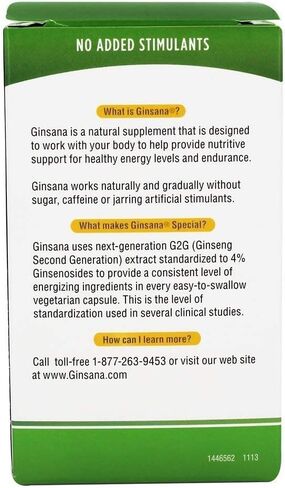 Pharmaton Natural Health Prods Ginsana Capsules Bonus 105 Cap in Saudi Arabia