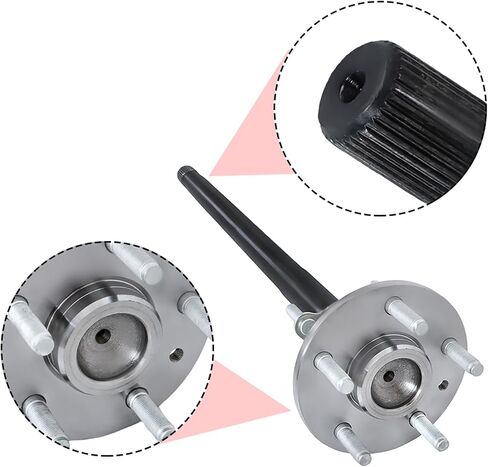 Labwork Axle Half Roved استبدال Rangler JL 2018-2025 68401306AA الخلفية اليسرى أو اليمين in Saudi Arabia