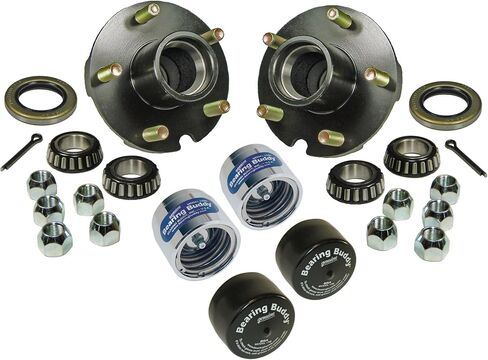 Trailer Hub Assembly (BT-150-04-A-BBC) - 1 inch I.D. Bearings - with Chrome Bearing Protectors & Bras in Saudi Arabia
