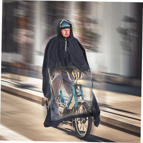 Adult Raincoat Poncho for Mobility Scooter Reflective Stripes Included in Saudi Arabia