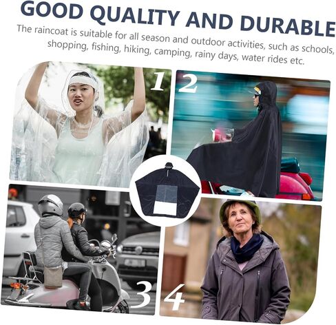 Adult Raincoat Poncho for Mobility Scooter Reflective Stripes Included in Saudi Arabia