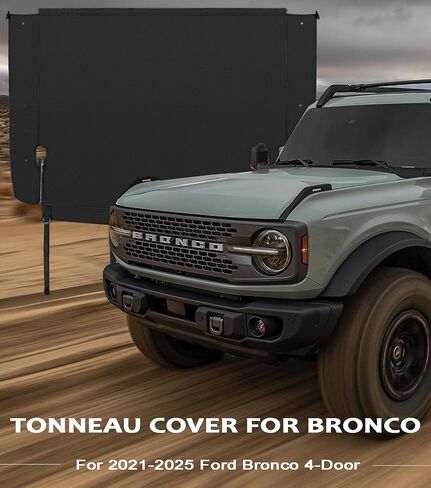 تغطية تونو متوافقة مع 2021-2025 فورد برونكو 4 أبواب ، 600D Oxford Cloth Strunk Cover Cover Cover Cover 21-25 Bronco Associory in Saudi Arabia