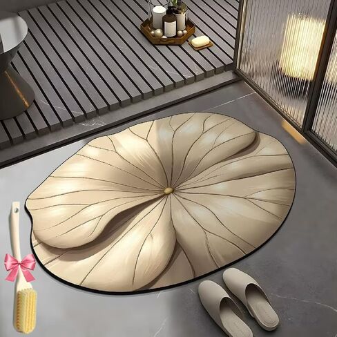 3D Realistic Pattern Non-Slip Absorbent Mats - Safe, Slip-Resistant, 3D Rugs Bathroom, 3D Butterfly FlowerRug Floor Mat, Eco-Friendly(G,19.69 * 31.5in) in Saudi Arabia