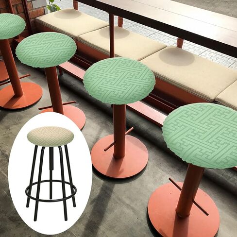 Uxcell 2PCS Bar Bar Crovels Round ، 12-14 "Soft Soft Circle Circle Cush Cushion Slipcover for Home Home Hotel Bar Restaurant ، Light Coffee in Saudi Arabia