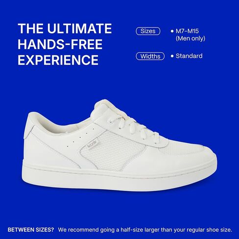 Kizik Hands Free Shoes for Men: Oslo - جلد الحبوب الكامل المتين ، شبكة تنفس ، سهلة التنظيف ، قسيمة يومية مريحة على أحذية رياضية للمشي in Saudi Arabia
