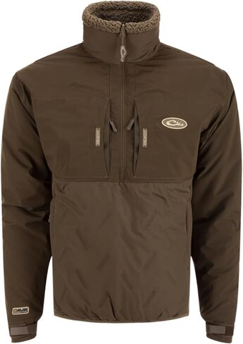 Drake Waterfowl Men's LST Guardian Flex Double Down 1/4 Zip Eqwader Insulated Waterproof Breathable Hunting Jacket in Saudi Arabia