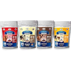 SuperGravy The Ultimate Gravy Four-Pack - Natural Dog Food Gravy Topper - Hydration Broth Food Mix - Human Grade 30 Scoop Bags, 120 Scoop, 01108