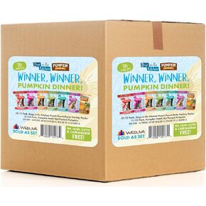 Weruva Dogs in The Kitchen & Pumpkin Patch Up Pouches, Winner Winner Pumpkin Dinner Variety Pack, 36 Pouches Total