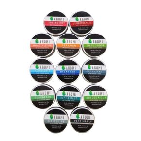 Aromi Men's Solid Cologne Sampler Set with 13 Fragrances | Long Lasting Vegan Fragrance for Day, Night, Wax Perfume, Unique Gift, Travel Sized (13 solid cologne samples)