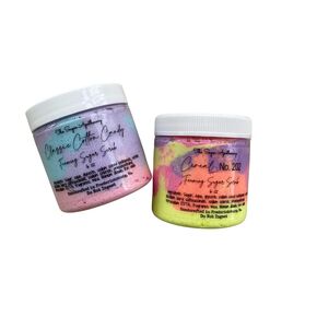 Mini 2 pack of foaming sugar scrubs| Cotton Candy and Cereal No 202| 6 oz jars| stocking stuffers for her|teen gift|self care gift