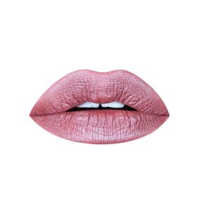 Aromi Dusty Rose Metallic Liquid Lipstick, Rosy Pink Nude Lip Color, Shimmery Finish, Waterproof, Long Lasting, Vegan, Cruelty-Free, Handmade (Pixie Dust)
