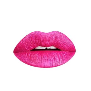 Aromi Hot Pink Metallic Liquid Lipstick | Magenta Lip Color with Shimmery Finish, Vegan, Cruelty-free, Long-Lasting and Smudge Proof (Fab Flamingo)