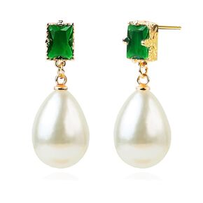 Silver Pearl Drop Earrings, Silver Dangle Earrings for Women 5mm Pearl Long Earrings Boho White Bridal Earrings Silver Statement Earrings for Prom Wedding Jewelry Birthday Gift