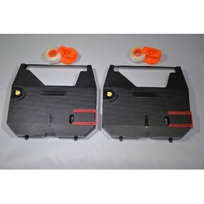 Replacement Typewriter Ribbons & Lift Off Correction Tape Spools for Brother GX-6750 / GX6750 / GX 6750 Typewriter. Includes 2 Black Typewriter Cartridges and 2 Correction Spools