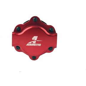 مضخة الوقود الميكانيكية Aeromotive 11107 6 GPM Billet Hex Drive، باللون الأحمر