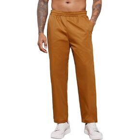 بنطلون كاجوال رجالي من PASLTER بخصر مطاطي برباط وفضفاضة مع جيوب in Kuwait