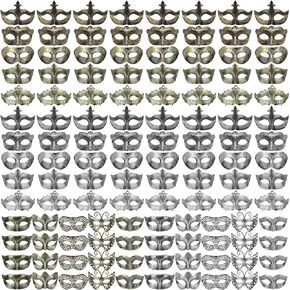 120 Pcs Masquerade Mask Vintage Antique Masks Adults Teens Party Mask Venetian Masks for Party Cosplay Costume