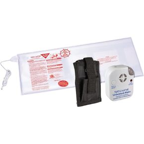 Secure Bed Alarm for Elderly Adults - 12" x 30" Bed Pressure Sensor Pad, 80 dB Patient Alarm Monitor with Protective Holder, 9V Battery Included - Bed Alarms and Fall Prevention for Dementia Patients