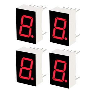 uxcell Common Cathode 10 Pin 1 Bit 7 Segment Display 1.1 x 0.79 x 0.35 Inch 0.55" Red LED Display Digital Tube 10pcs