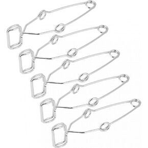 5PCS Spring Test Tube Holders Steel Clip Clamp Holder Testing Tube Holder Laboratory Test Tube Clip Laboratory Experiment Testing Holder 14.5cm Length Suitable for Standard Test Tubes
