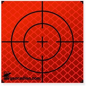 Reflex Target Mark 1.57"/ 2.36" / 3.94" Reflective Plate Ideal as Building Monitoring or Deviation Test on Construction Site for All Smooth Surfaces