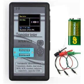 diymore LCR Meter Transistor Tester,Transistor Meter,Mosfet Transistor Capacitor Tester Multi-Function Transistor Capacitor Tester Automatic Checker Detector for Diode Triode LCR NPN PNP