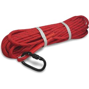 Brute Magnetics Magnet Fishing Rope Bundle- 65ft Heavy Duty Rope with Carabiner, Thick .4" Double Braided Polyester Rope, Very Strong 5680 lbs, Multi Purpose Rope for Magnet Fishing- Red in Kuwait