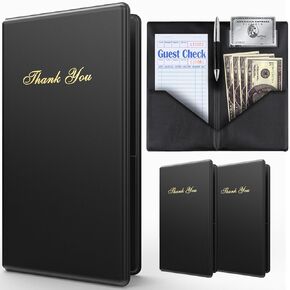 مقدمو الشيكات من الميزانية للمطاعم - 20 حزمة من دفاتر شيكات الضيوف للخوادم - حامل الشيكات - دفتر الشيكات
