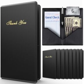 مقدمو الشيكات من الميزانية للمطاعم - 20 حزمة من دفاتر شيكات الضيوف للخوادم - حامل الشيكات - دفتر الشيكات in Kuwait