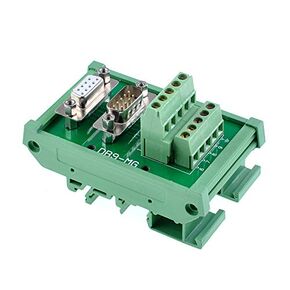 Oiyagai DB37 D-Sub Male & Female Header Breakout Board Terminal Board Block DIN Rail Mount Interface Module Connector C45 Rails of 35mm Width